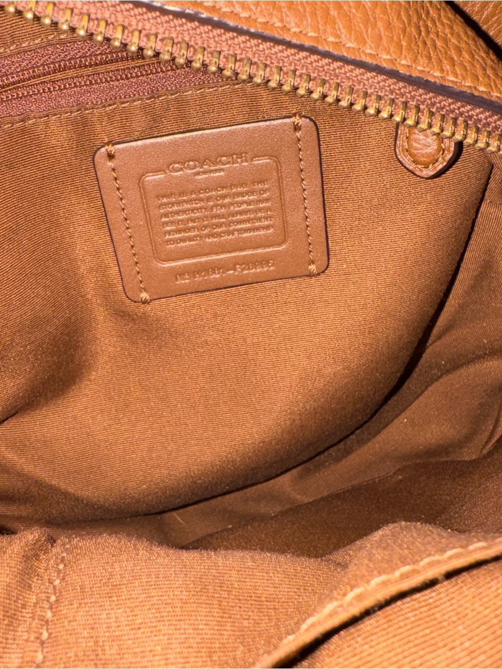 Coach F28995 Mini Charlie Backpack Bag In Saddle Brown Like New - Picture 5 of 5